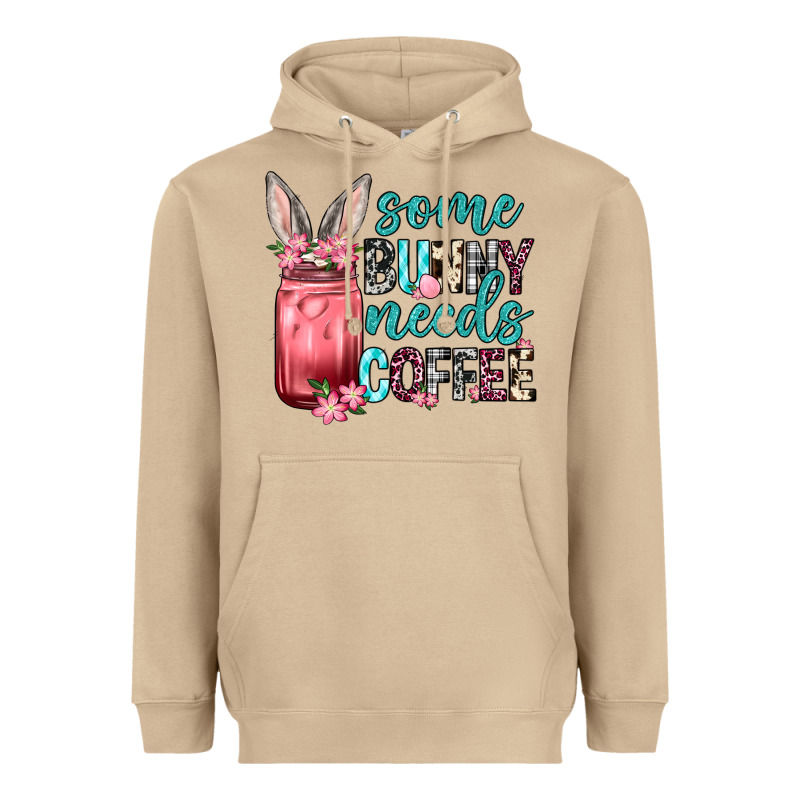 Some Bunny Needs Coffee Heavyweight Hoodie by Neo Western | Teevron