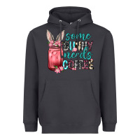 Smoke Some Bunny needs coffee Heavyweight Hoodie - Neo Western