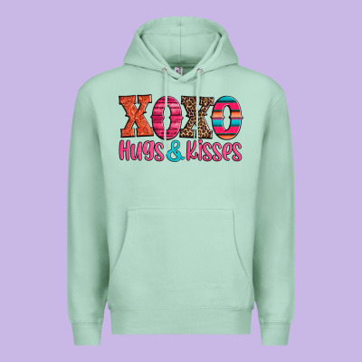 Xoxo Hugs And Kisses Premium Hoodie Designed By Jasminsmagicworld