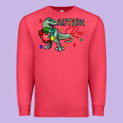 Autism Rex Premium Sweatshirt Designed By Cowhidedigitalart