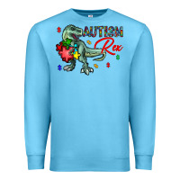 Ocean Blue autism rex Premium Sweatshirt - CowhideDigitalArt