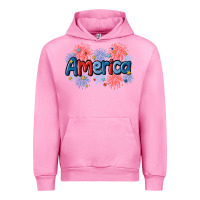 Fuchsia Pink America Urban Hoodie - MaliasSmallBusiness