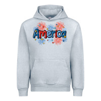 Heather Grey America Urban Hoodie - MaliasSmallBusiness