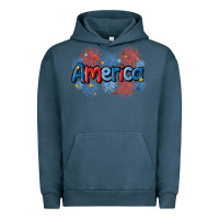 Pigment Midnight Navy America Urban Hoodie - MaliasSmallBusiness