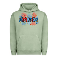 Pigment Oil Green America Urban Hoodie - MaliasSmallBusiness