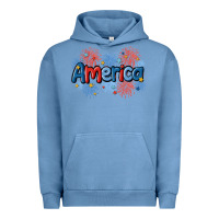 Pigment Pebble Blue America Urban Hoodie - MaliasSmallBusiness