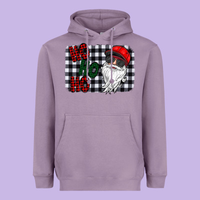 Ho Ho Ho Heavyweight Hoodie Designed By Cowhidedigitalart