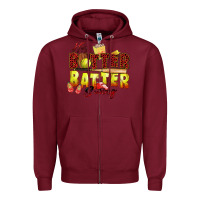 Burgundy hey batter batter swing softball Zipper Hoodie - Zillion Design Studio