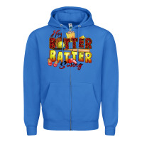 True Royal hey batter batter swing softball Zipper Hoodie - Zillion Design Studio