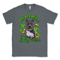 Charcoal Heather St. Patrick's Day My Pitbull Is My Lucky Charm Classic Tee - RanaPortraitStore