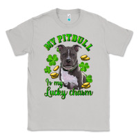 Moon Dust St. Patrick's Day My Pitbull Is My Lucky Charm Classic Tee - RanaPortraitStore