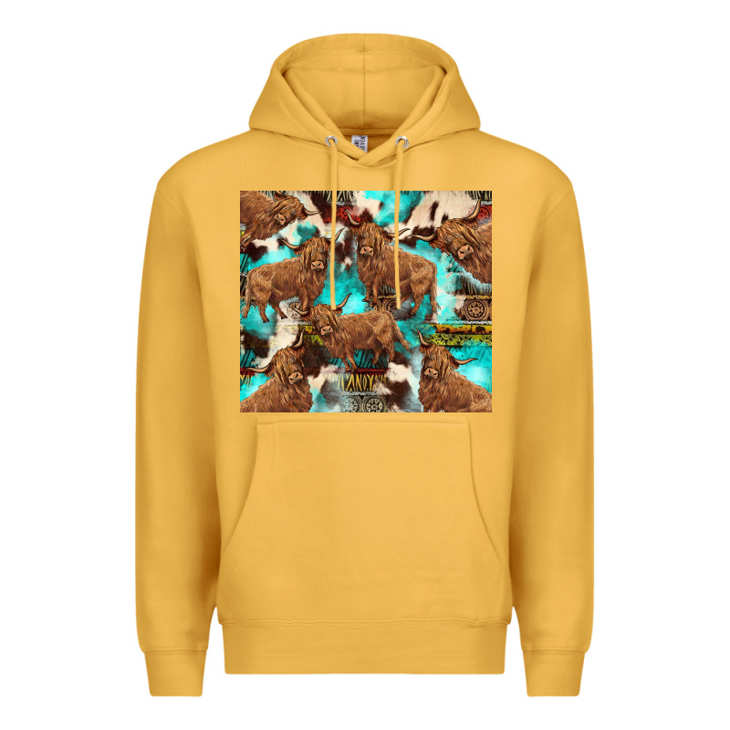 Astec Cowhide Highlands Cow Premium Hoodie by BarkalooDesign | Teevron
