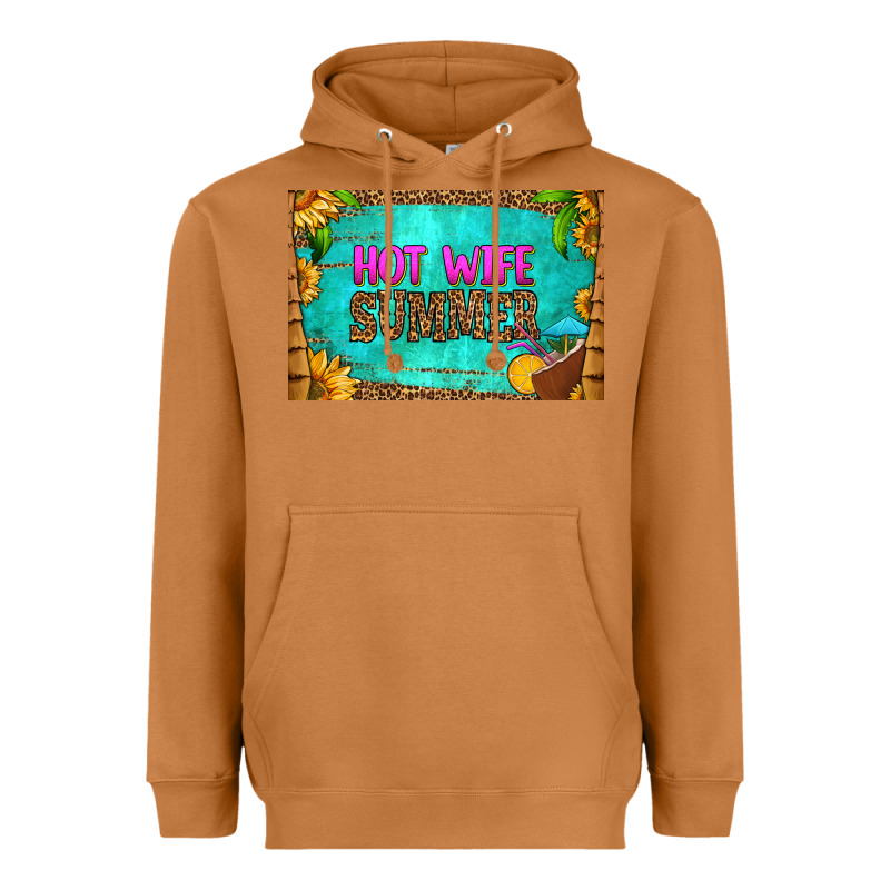 Hot Wife Summer Skinny Metal Can Holder Heavyweight Hoodie by HRA Design Shop | Teevron