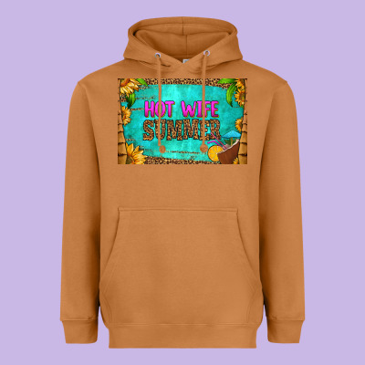 Hot Wife Summer Skinny Metal Can Holder Heavyweight Hoodie Designed By Hra Design Shop