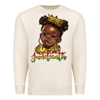 Sandshell juneteenth black girl Premium Sweatshirt - HRA Design Shop