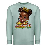 Seafoam juneteenth black girl Premium Sweatshirt - HRA Design Shop
