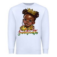 White juneteenth black girl Premium Sweatshirt - HRA Design Shop