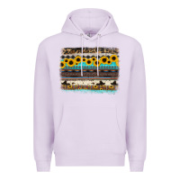Lilac sunflower aztec serape cowhide background Premium Hoodie - RanaPortraitStore