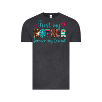 Vintage Black first my mother forever my friend Vintage Tee - Artiststas