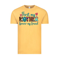 Vintage Mustard first my mother forever my friend Vintage Tee - Artiststas