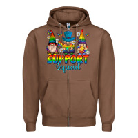 Chestnut support squad pride gnomies Zipper Hoodie - texasbilliewilder