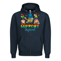 Navy support squad pride gnomies Zipper Hoodie - texasbilliewilder