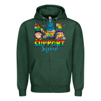 Sports Green support squad pride gnomies Zipper Hoodie - texasbilliewilder