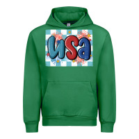 Emerald usa retro Urban Hoodie - MaliasSmallBusiness