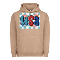 Pigment Burro usa retro Urban Hoodie - MaliasSmallBusiness