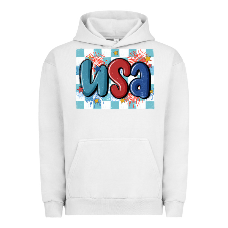 Usa Retro Urban Hoodie by MaliasSmallBusiness | Teevron