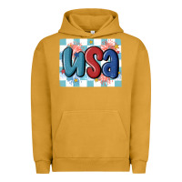 Pigment Peanut Butter usa retro Urban Hoodie - MaliasSmallBusiness