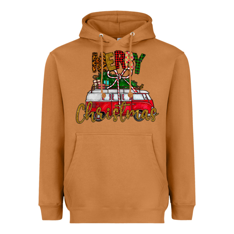 Merry Christmas Heavyweight Hoodie by CowhideDigitalArt | Teevron