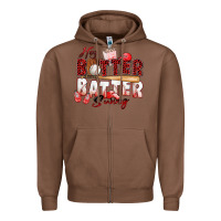 Chestnut hey batter batter swing baseball Zipper Hoodie - Zillion Design Studio