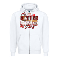White hey batter batter swing baseball Zipper Hoodie - Zillion Design Studio