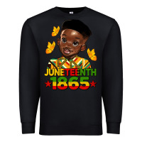 Black juneteenth 1865 black boy Premium Sweatshirt - HRA Design Shop