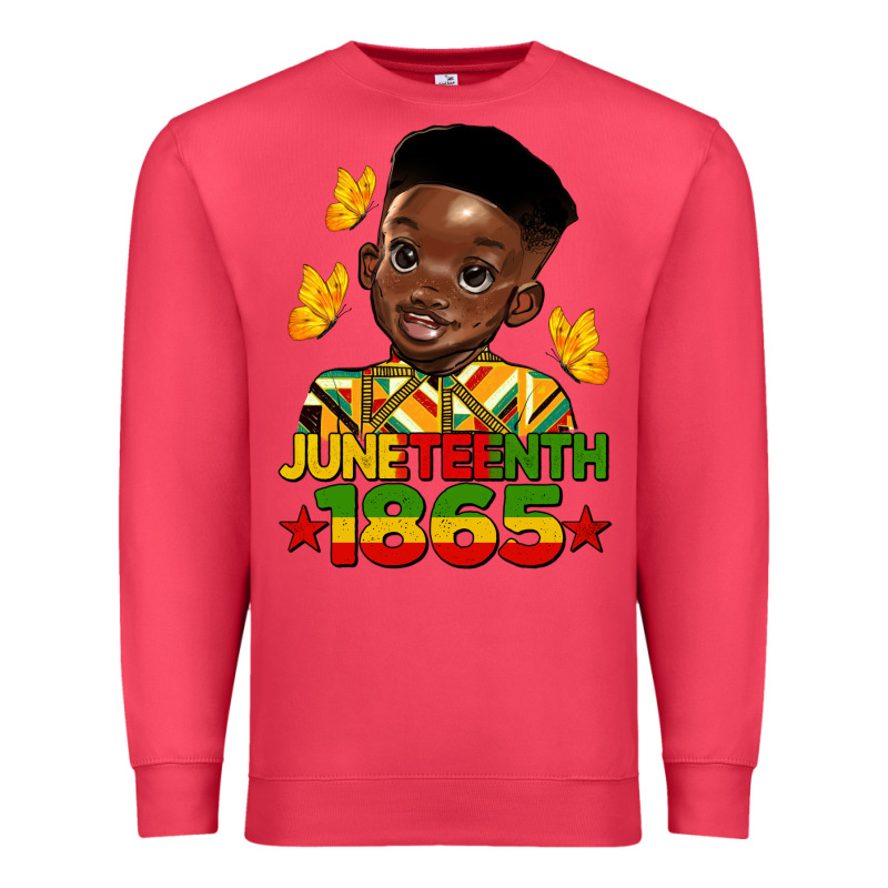Juneteenth 1865 Black Boy Premium Sweatshirt by HRA Design Shop | Teevron