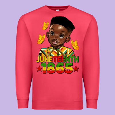 Juneteenth 1865 Black Boy Premium Sweatshirt Designed By Hra Design Shop