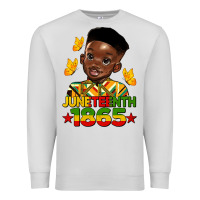 Dove Grey juneteenth 1865 black boy Premium Sweatshirt - HRA Design Shop