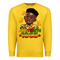 Lemon juneteenth 1865 black boy Premium Sweatshirt - HRA Design Shop