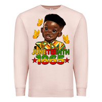 Pale Pink juneteenth 1865 black boy Premium Sweatshirt - HRA Design Shop