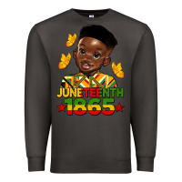 Smoke juneteenth 1865 black boy Premium Sweatshirt - HRA Design Shop