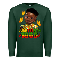 Sports Green juneteenth 1865 black boy Premium Sweatshirt - HRA Design Shop