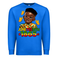 True Royal juneteenth 1865 black boy Premium Sweatshirt - HRA Design Shop