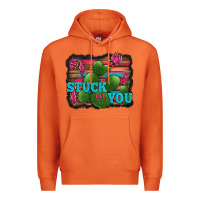 Carrot stuck on you heart cactus serape leopard background Premium Hoodie - Jasminsmagicworld