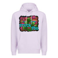 Lilac stuck on you heart cactus serape leopard background Premium Hoodie - Jasminsmagicworld