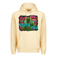 Pina Colada stuck on you heart cactus serape leopard background Premium Hoodie - Jasminsmagicworld