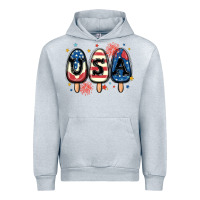 Heather Grey usa popsicles Urban Hoodie - MaliasSmallBusiness
