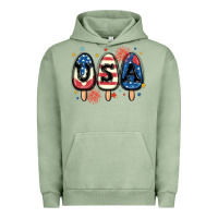 Pigment Oil Green usa popsicles Urban Hoodie - MaliasSmallBusiness