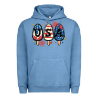 Pigment Pebble Blue usa popsicles Urban Hoodie - MaliasSmallBusiness