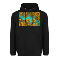 Black western sunflowers skinny metal can holder Heavyweight Hoodie - HRA Design Shop